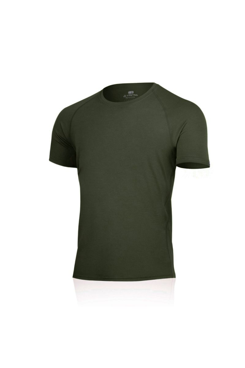Lasting pánské merino triko BUKAS zelené Velikost: XL pánské triko