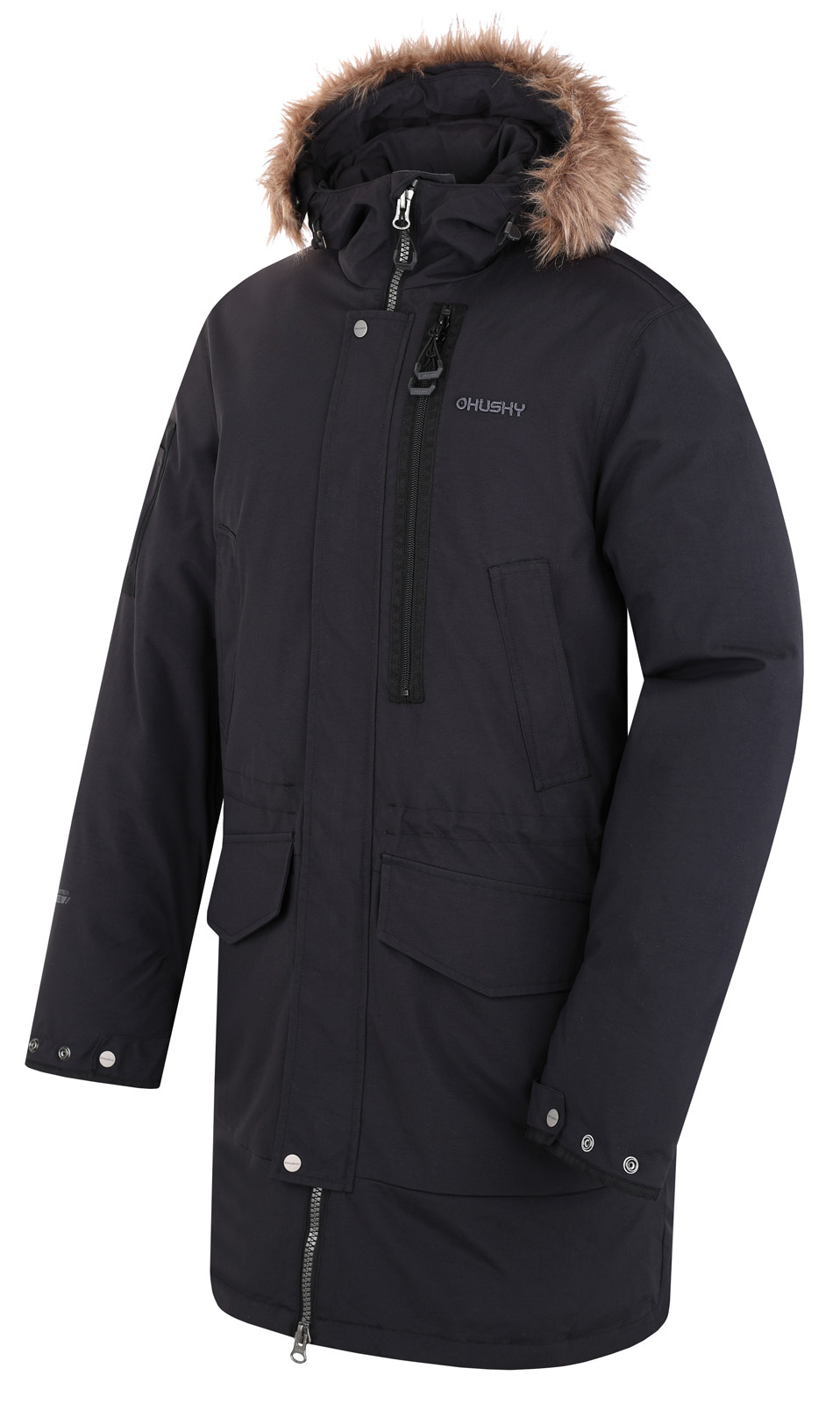 Husky Pánský zimní kabát Nelidas M black Velikost: XL pánský kabát