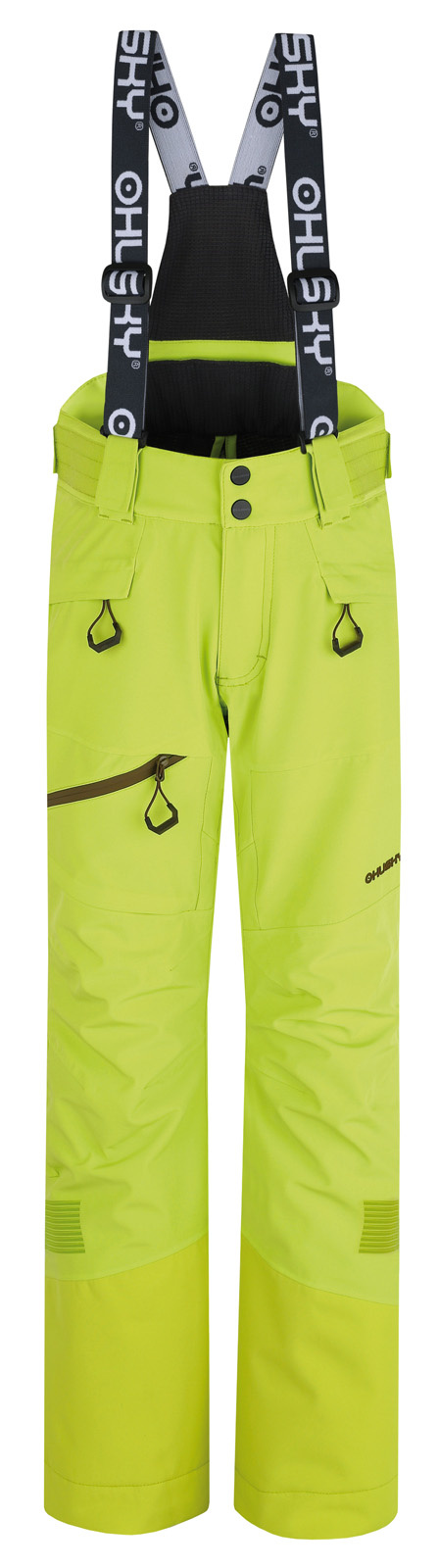 Husky Dětské lyžařské kalhoty Gilep Kids br. green Velikost: 140 dětské kalhoty