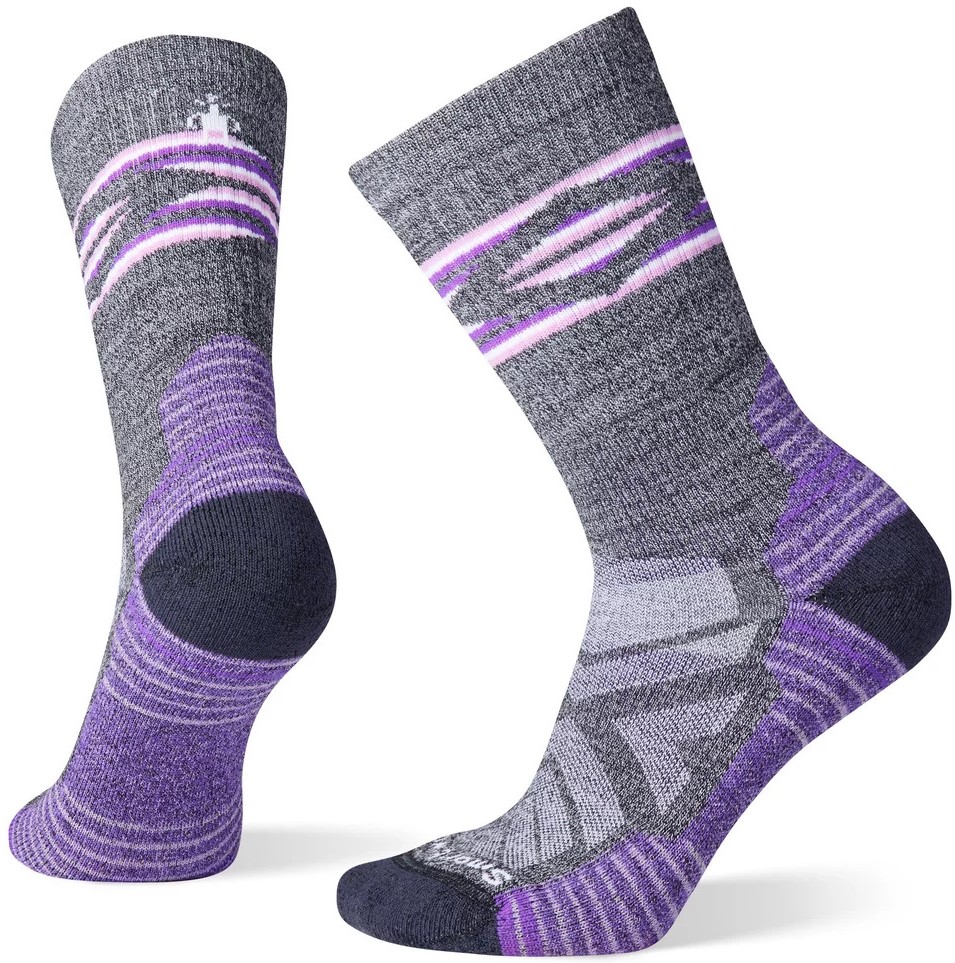 Smartwool W HIK LGHT CU BR STR PAT CR S charcoal/light gray Velikost: S