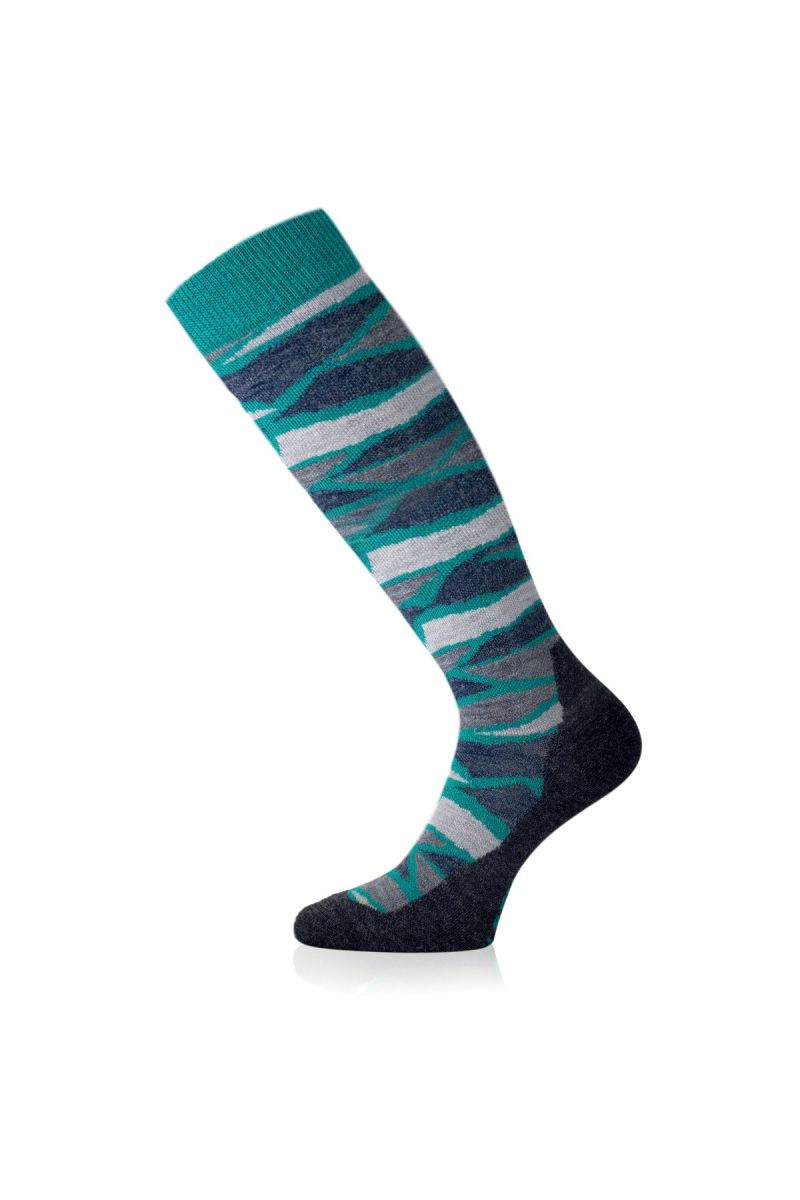 Lasting merino lyžařské podkolenky SLJ 688 modré Velikost: (38-41) M unisex podkolenky