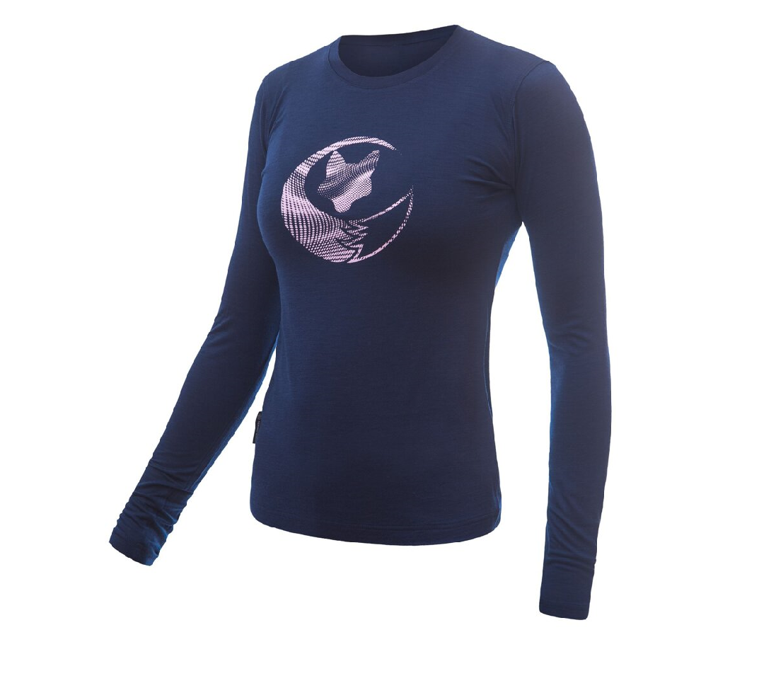 SENSOR MERINO ACTIVE PT FOX dámské triko dl.rukáv deep blue Velikost: L