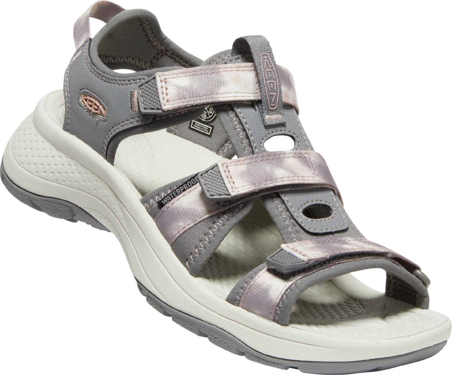 Keen ASTORIA WEST OPEN TOE WOMEN fawn/tie dye Velikost: 40,5 sandály