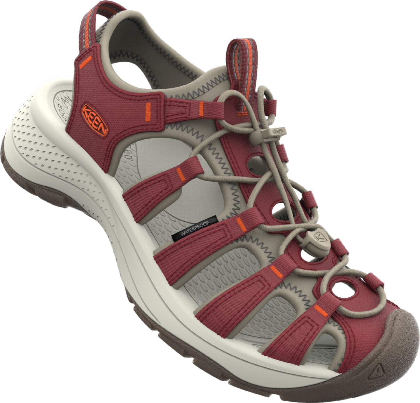 Keen ASTORIA WEST SANDAL WOMEN merlot/scarlet ibis Velikost: 40,5 sandály