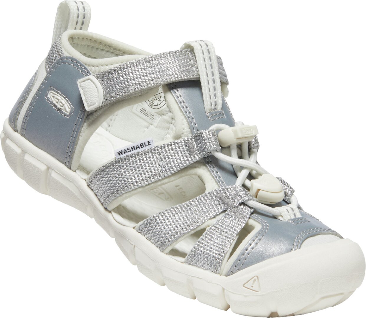 Keen SEACAMP II CNX CHILDREN silver/star white Velikost: 31 dětské sandály