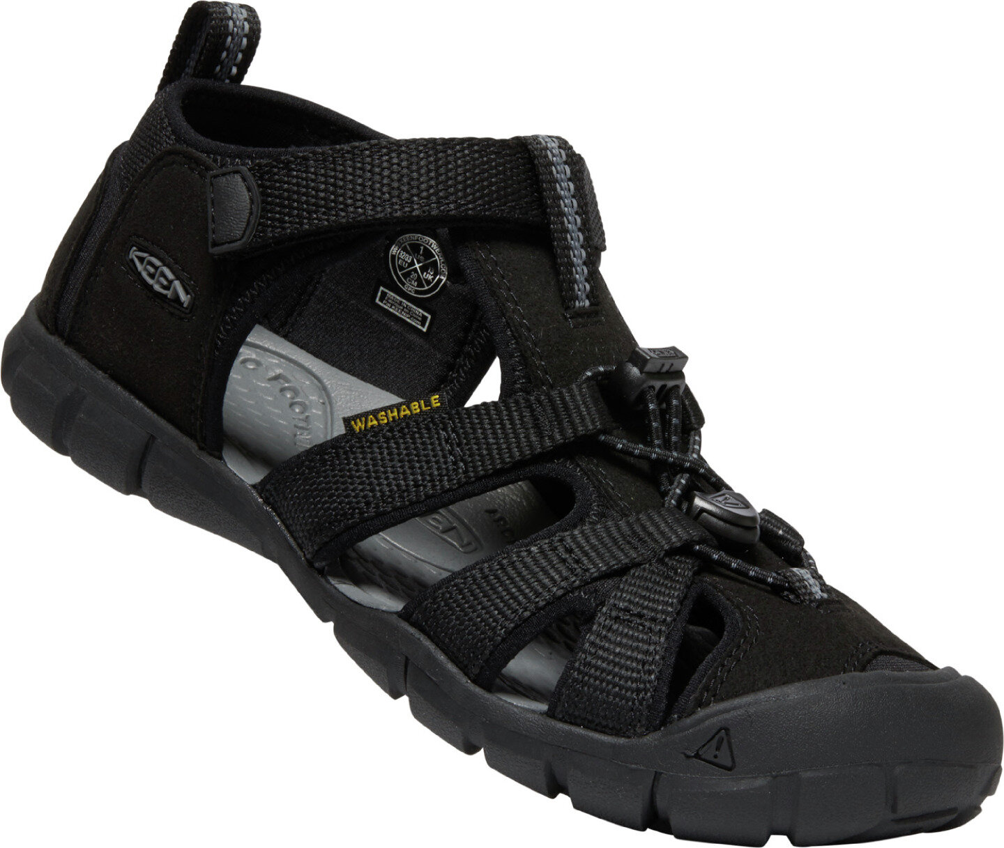 Keen SEACAMP II CNX YOUTH black/grey Velikost: 32/33 dětské sandály