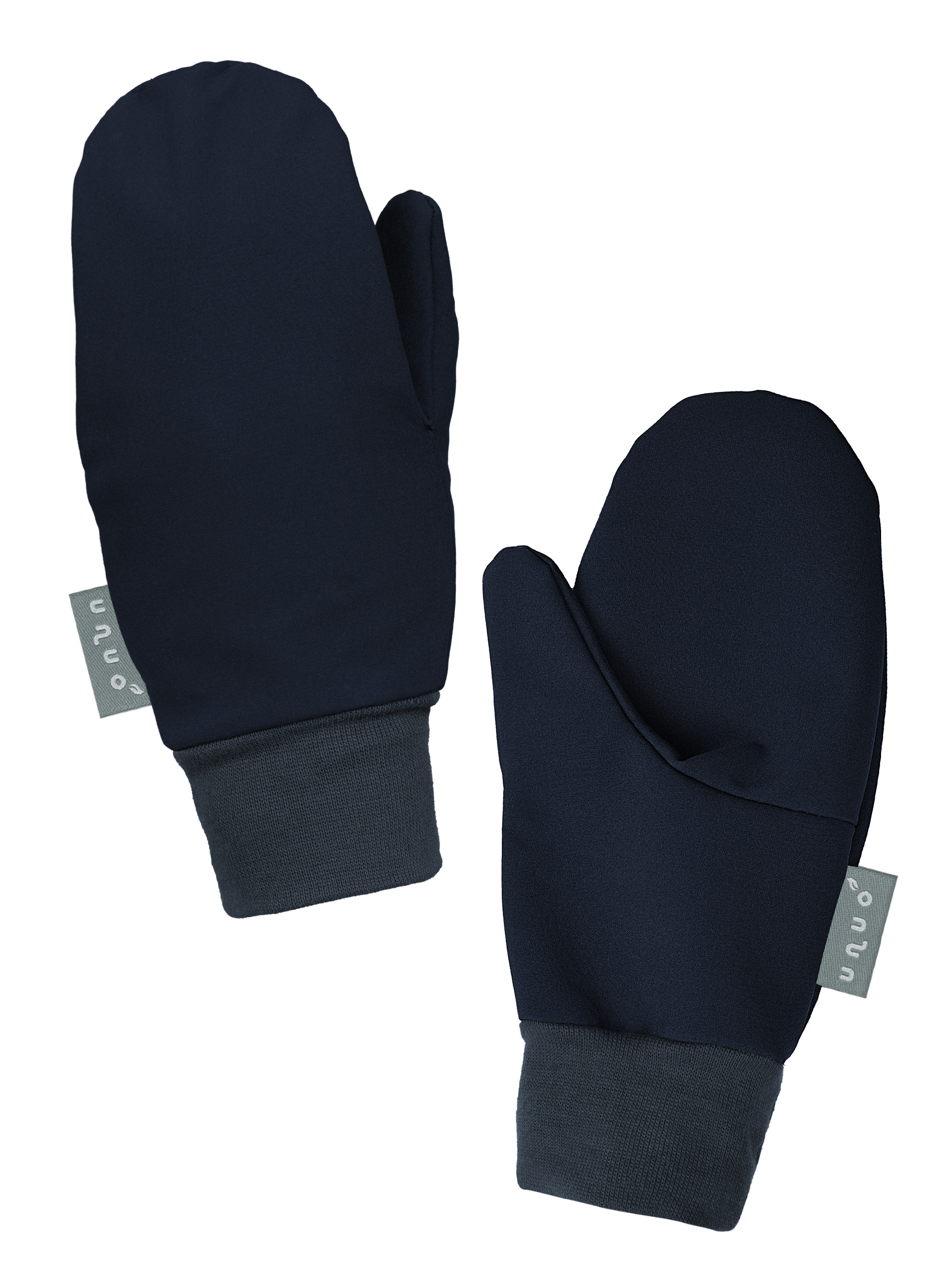 Unuo, Dětské softshellové rukavice s fleecem Tap, Tm. Modročerná Velikost: L