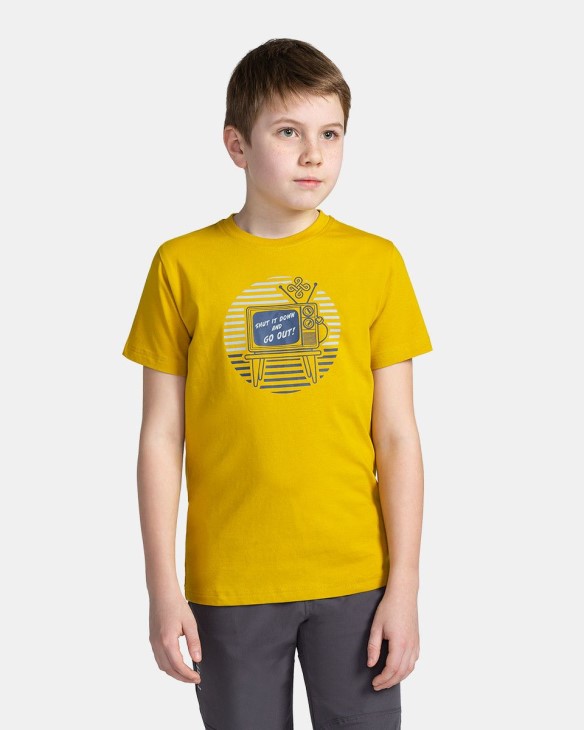 Kilpi SALO-JB Zlatá Velikost: 152 dětské chlapecké triko