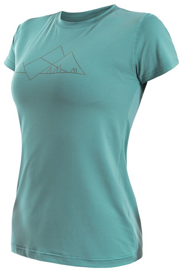 SENSOR COOLMAX TECH MOUNTAINS dámské triko kr.rukáv mint Velikost: XXL dámské tričko s krátkým rukávem