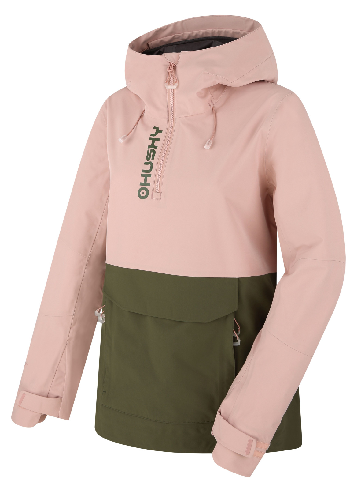 Husky Dámská outdoor bunda Nabbi L lt. pink/khaki Velikost: XS dámská bunda