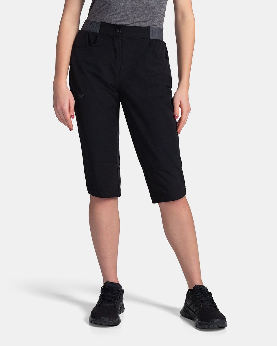 Kilpi MEEDIN-W Černá Velikost: 44 dámské outdoorové 3/4 kalhoty