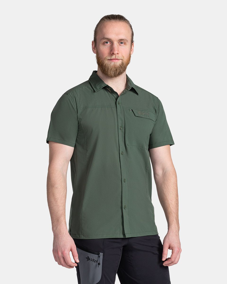 Kilpi BOMBAY-M Tmavě zelená Velikost: XS pánská košile