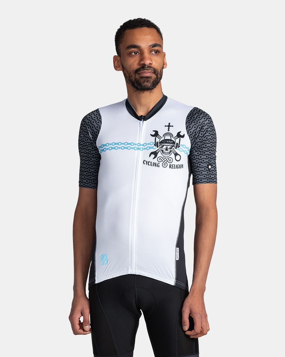 Kilpi RIVAL-M Bílá Velikost: L pánský cyklistický dres