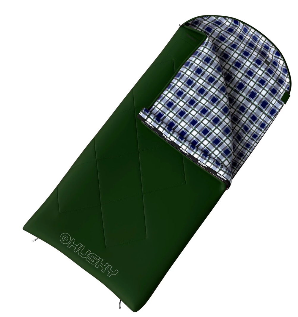 Husky Dekový třísezónní spacák Gary -10°C green Velikost: OneSize spacák