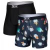 saxx volt breathable mesh boxer brief 2pk holidays on ice black