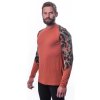 SENSOR MERINO IMPRESS pánské triko dl.rukáv terracotta rush2