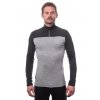 SENSOR MERINO BOLD pánské triko dl.rukáv zip cool gray anthracite3