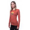 SENSOR MERINO ACTIVE TRIGLAV dámské triko dl.rukáv terracotta2