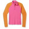 Smartwool W CLASSIC THERMAL MERINO BL 1 4 ZIP B power pink