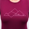 SENSOR COOLMAX TECH GEO MOUNTAINS dámské triko kr.rukáv lilla4