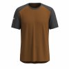 Smartwool M ULTRALITE MOUNTAIN BIKE SS TEE fox brown-charcoal  pánské tričko