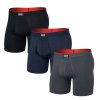 saxx multi sport mesh boxer brief fly 3pk turbulence navy black