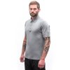 sensor merino active polo panske triko kr rukav seda2
