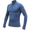 SENSOR MERINO BOLD pánské triko dl.rukáv roll neck cool blue