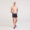 Saxx VIBE XTRA BOXER BRIEF FLY whale watcher-black  pánské boxerky