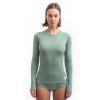 sensor merino df damske triko dl rukav basil green2