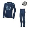 SENSOR DOUBLE FACE SET ADVENTURE dětský triko dl.rukáv + spodky deep blue  velikost 120 (Velikost 120)