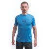SENSOR MERINO ACTIVE RELIEF pánské triko kr.rukáv modrá S (Velikost S)