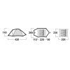 Husky Kempingový stan pro 4 osoby Bizon 4 Classic light grey (Velikost OneSize)