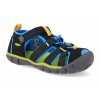 39512 1022969 sportovni sandalky keen seacamp ii cnx k black brilliant blue cerne vegan 1