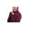 SENSOR MERINO UPPER dámská mikina celozip port red 05