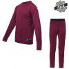 SENSOR MERINO ACTIVE SET dětský triko dl.rukáv + spodky lilla