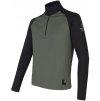 SENSOR COOLMAX THERMO pánská mikina zip olive green černá