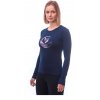 906984 1 sensor merino active pt fox damske triko dl rukav deep blue