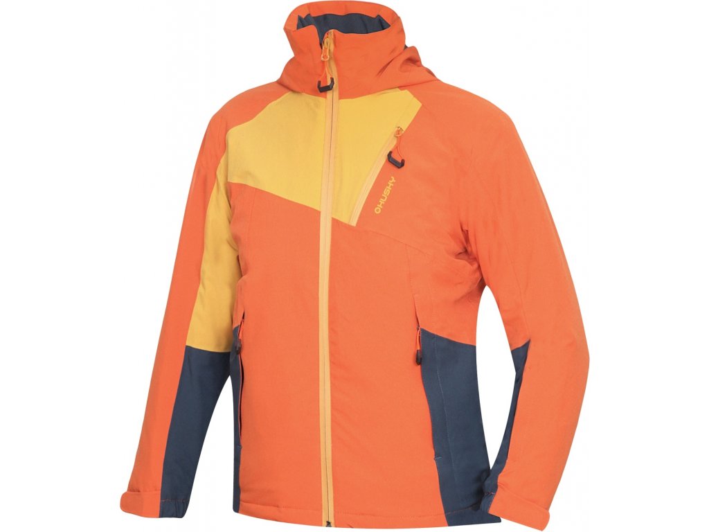 Husky Detská ski bunda Zawi Kids tlmená oranžová (Veľkosť 122-128)