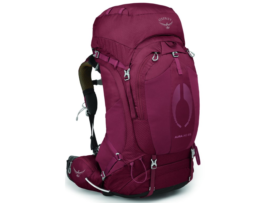 Osprey Aura AG 65 berry sorbet red Veľkosť: WXS/WS
