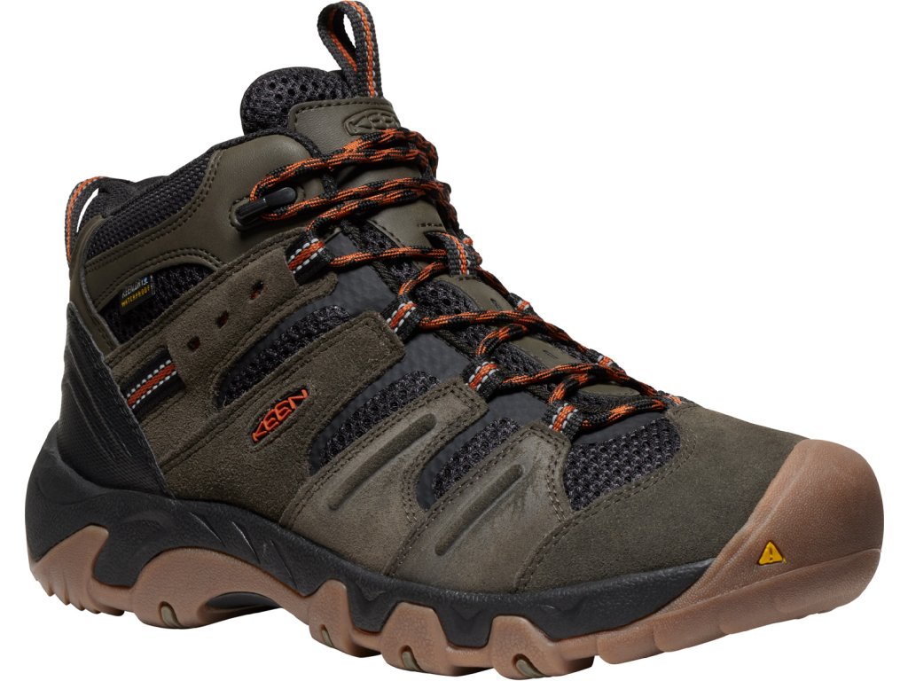 Keen HEADOUT MID WP MEN black olive/fossil orange Veľkosť: 43 195208304194