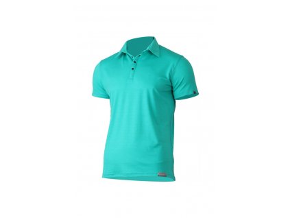 Lasting ELIOT 6565 zelená vlněná merino polo košile