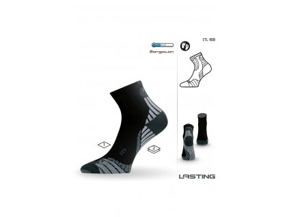 Lasting ITL 908 černá terkingová ponožka