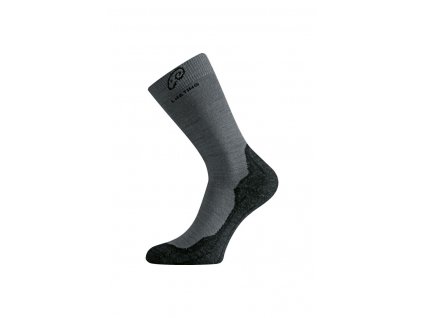 Lasting WHI 809 šedé vlněné ponožky