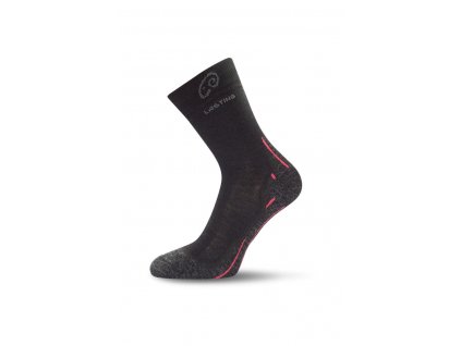 Lasting WHI 900 černé vlněné ponožky