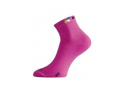 Lasting WHS 498 růžová merino ponožka