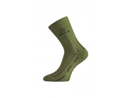 Lasting WLS 699 zelená vlněná ponožka