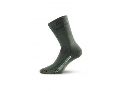 Lasting WXL 620 zelená merino ponožky