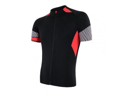 SENSOR CYKLO RACE pánský dres kr.ruk. černá/červená