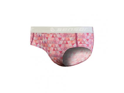 SENSOR MERINO IMPRESS dámské kalhotky lilla/pattern